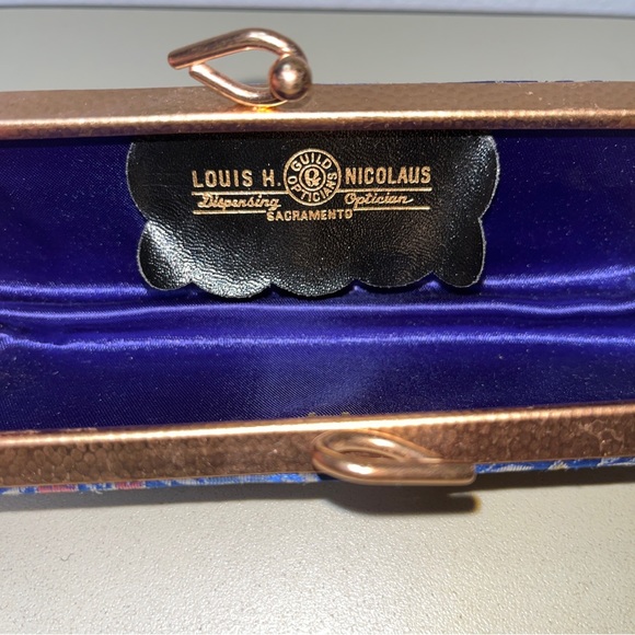 Vintage Set Of 2 John H Nicolaus Eyeglass Eyewear Case Blue & Black main image 4